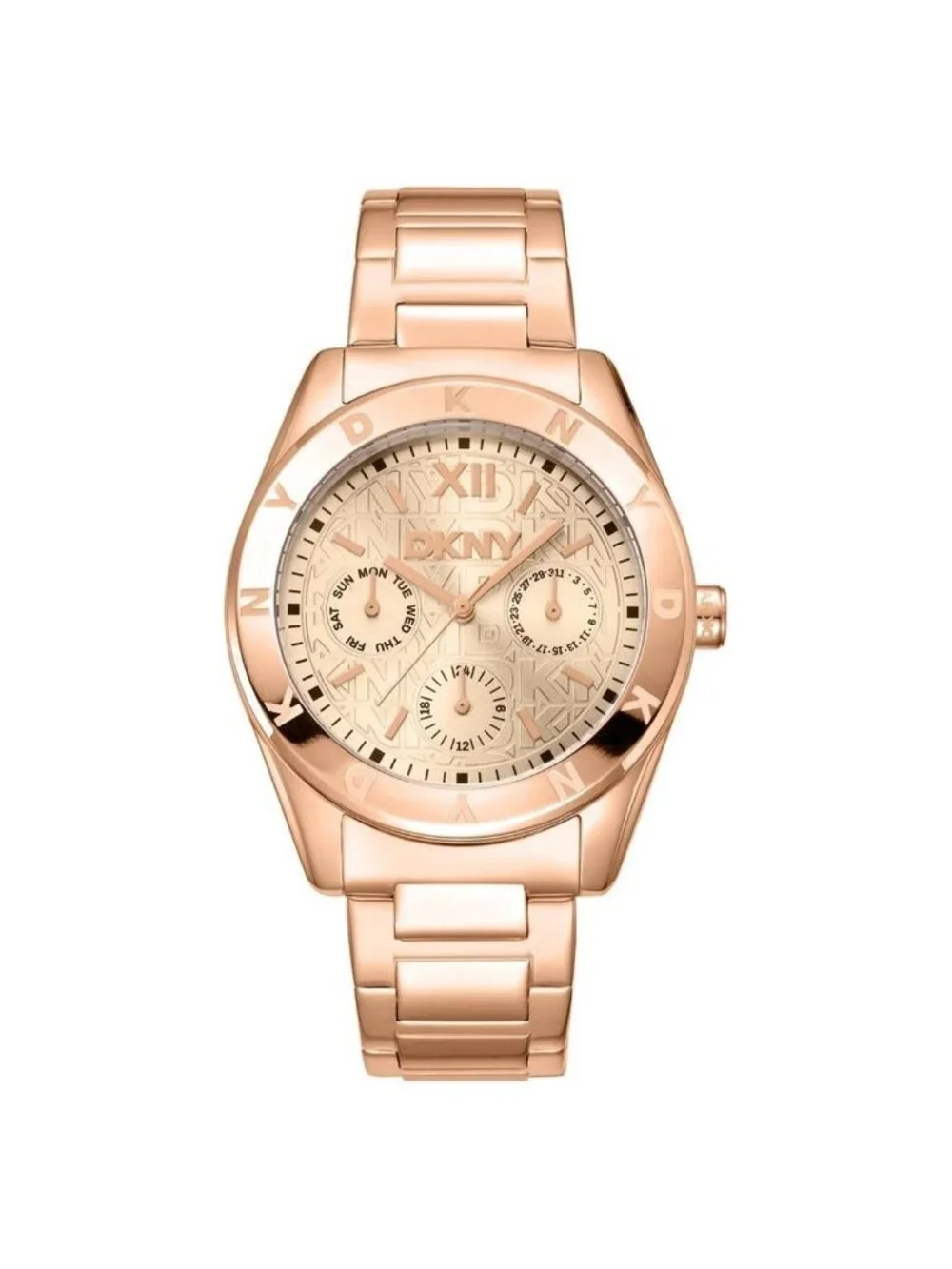 NWT DKNY Fashion Rose Gold-tone Dial Ladies Watch